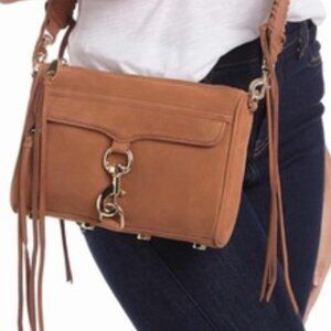REBECCA MINKOFF Mini Mac Nubuck Crossbody Bag | Used Condition